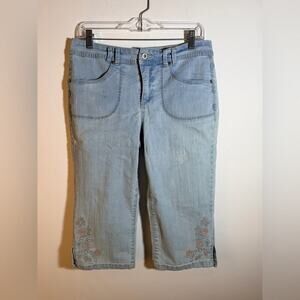 Gloria Vanderbilt Cropped Capri Blue Jeans